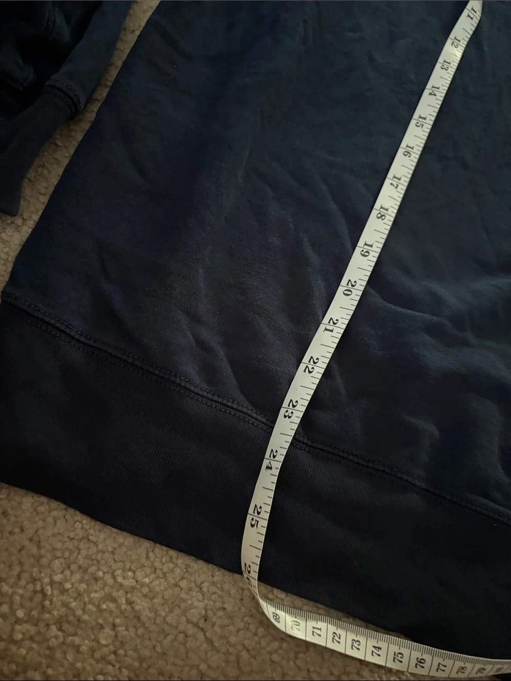 J. Crew Men's Cotton Navy Crewneck Sweater size large